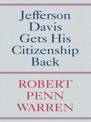 cover image of Jefferson Davis Gets His Citizenship Back